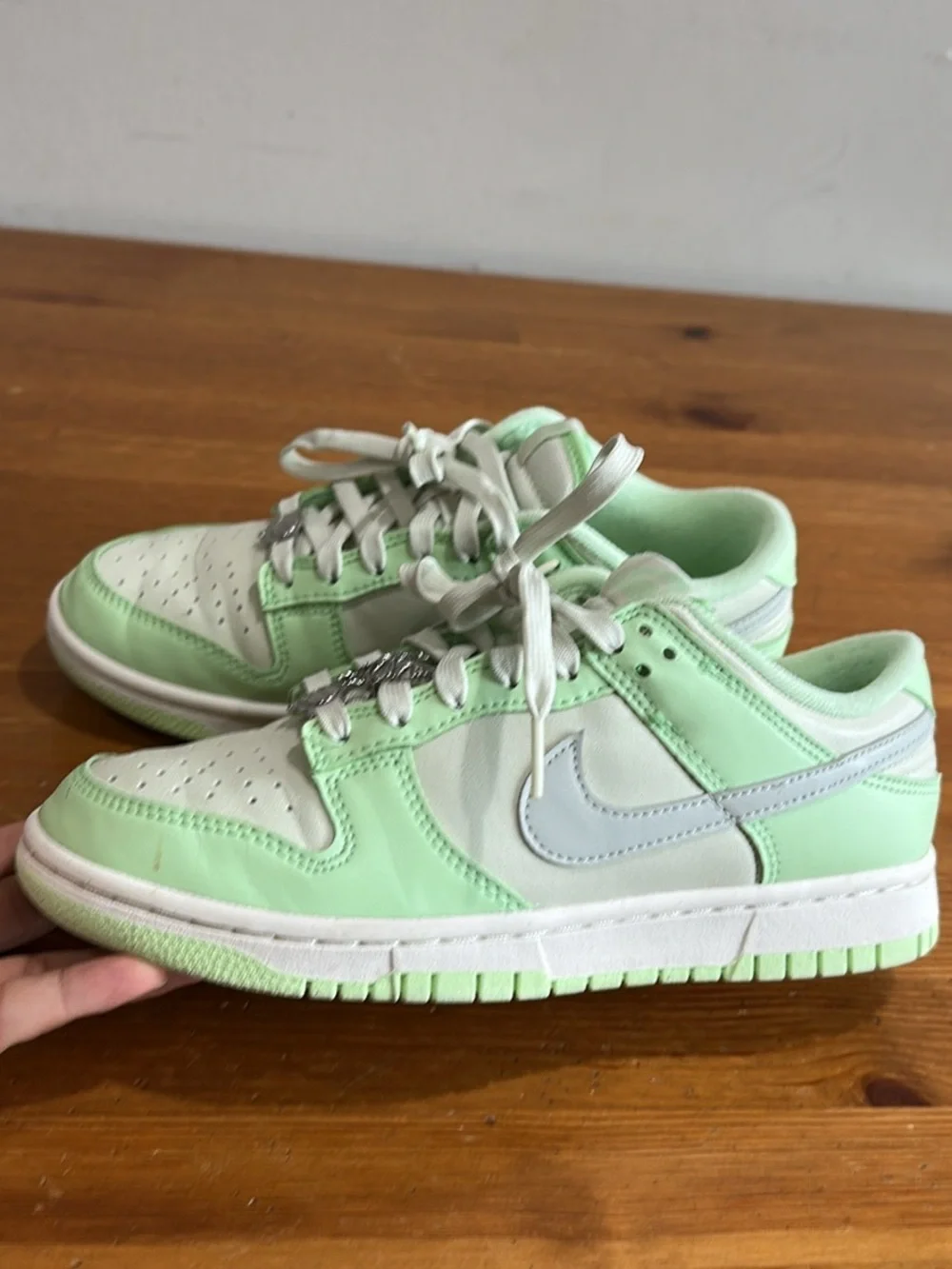 Nike Dunk Low Sneakers with metallic charms WOMEN’S Size 8